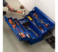 Large Heavy gauge Steel Metal Cantilever Tool Box Storage 3 Tier 5 Tray Tool Box