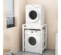 3 Tier Adjustable Drum Washing Machine Storage Rack for Laundry Room Bathroom and Kitchen Space Saving Shelf Over Washing Machine with 3 Height Options (90/95/100cm)