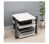 3 Tier Audio Rack HiFi AV Stand for Living Room Media Storage nizer with Steel e Stereo Stand for Home/Office/Theater (White)