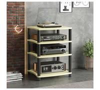 3-Tier Audio Rack, Multimedia CD Storage, Hi-Fi Component Cabinets, Adjustable Audio Stands for Living Room & Game Rooms, Stylish Media Racks for Home Entertainment