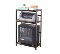 3-Tier Bamboo Printer Stand Space-Saving Home & Office Storage nizer Durable Printer Shelf with Desk Storage Stylish Printer Furniture for Efficient Workspace