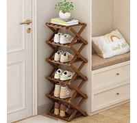 3-Tier Bamboo Shoe Rack Narrow Entryway nizer for Small Spaces Hallway & Closet Storage Standalone Shoe Shelf Eco-Friendly Design