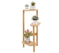 3 Tier Bamboo Tall Corner Plant Rack Garden Flower Pot Holder