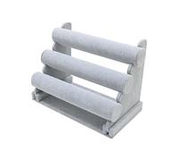 3-Tier Bar Bracelet Watch Table Jewelry Organizer Holder Rack Stand Display Saving Desktop Organizers for Bracelet(Grey)