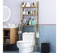 3-Tier Bathroom nizer Shelf Space-Saving Toilet Storage Rack Easy to Assemble Over-The-Toilet Cabinet 50×25×160cm Stylish Bathroom Shelf for Small Spaces