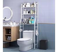 3-Tier Bathroom nizer Shelf Space-Saving Toilet Storage Rack Over-The-Toilet Cabinet Easy Assembly 50x25x160cm Stylish Bathroom Decor Efficient Storage Solution