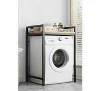 3-Tier Bathroom Storage Rack Freestanding nizer Shelf with Adjustable Feet Black Washing Machine Stand 70x60x110cm - Perfect for Balcony & Space Saving Solutions