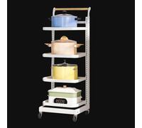 3-Tier Black Kitchen nizer Stand for Gas Hob Microwave Shelf Rack Fruit & Veg Storage Countertop Space Saver Durable & Stylish Kitchen Shelving Unit