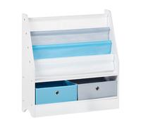 Beliani 3 Tier Bookcase TUMBY 74 cm White, White