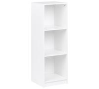 Beliani 3 Tier Bookcase Zehna 117 Cm White