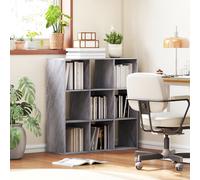 3-Tier Bookshelf, Freestanding Cube Bookcase with 9 Compartments HOMCOM Grey One Size