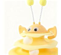 3-Tier Cat Turntable Tower | Interactive Kitten Toy with Rolling Balls | Engaging Indoor Toy for Cats - Boosts Mental Focus, Physical Activity, and Reduces Boredom at Home