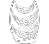 3 Tier Chrome Swinging Storage Stand Fruit Vegetable Basket Rack