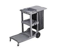 3-Tier Cleaning Cart with Removable Bag & Tool Holder - Versatile Utility Cart for Efficient Cleaning in Hotels and Offices, Ideal for Daily Use