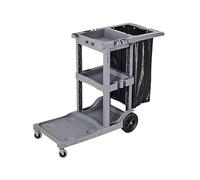 3-Tier Cleaning Cart with Removable Bag & Tool Holder - Versatile Utility Cart for Efficient Cleaning in Hotels and Offices, Ideal for Daily Use