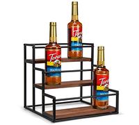 3 Tier Coffee Syrup Rack,coffee Bar Accessories,coffee Syrup Dispenser,coffee Syrup Monin,for 12 Bottles Syrup Syrup Holder Stand Coffee Station Storage Shelves Syrup Wine Dressing Kitchen