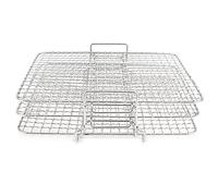3 - Tier Cooling Rack Set, Stainless Steel Baking Rack for Foodi AG300 AG400, Multi - Layer Roasting and Grilling Rack with Elevated Feet for Oven Air Fryer BBQ