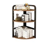 3-Tier Corner Bathroom Shelf & Bookcase - Space-Saving Display nizer for Kitchen Office & Countertop Sto - Slish Standing Shelving Unit for Boo & Décor