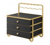 3-Tier Drawer Jewellery Box, Ink Black