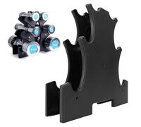 3 Tier Dumbbell Rack Stand A Frame Design PVC Multilevel Weight Storage Organizer for Dumbbells for Home Gym Space Saver