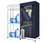 3-Tier Electric Airer Dryer for Clothes,Foldable Heated Electric Clothes Drying Rack 360min Adjustable Timer,1600W Household Dryer Wet Laundry Warm Air Drying Wardrobe,Energy-Efficient (Size : The New