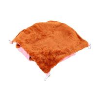 3 Tier Ferret Rat Hammock Soft Detachable Pet Bed for Small Animal Cages Plush Fabric (Pink)
