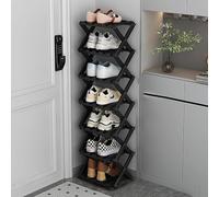 3-Tier Foldable Bamboo Shoe Rack - Stylish Space-Saving for Small Entrances & Hallways - Easy Access Clutter-Free Storage Solution