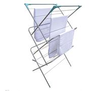 3 TIER FOLDING METAL 12M CONCERTINA CLOTHES TOWEL AIRER DRYER DRYING RACK STAND