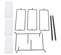 3-Tier Food Stand with White Porcelain Trays Tiered Serving Platter Decor for Dining Table Wedding Party