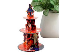 3 Tier Halloween Cake Stand, Cupcake Stand for Halloween Decorations, Halloween Cupcake Stand with Cake Boards, Afternoon Tea Stands for Holiday Wedding Halloween