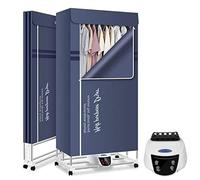 3-tier Heated Airer, 2300w Heated Clothes Airer With Cover, Folding Clothes Drying Rack Indoor, Energy Saving with Remote Control, For Apartment And Home 3-Tier B