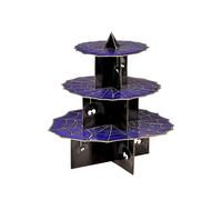 Premier Housewares "Incy Wincy Spider" 3 Tier Cake Stand, Purple/Black