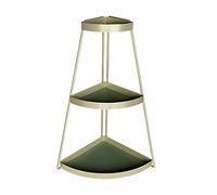 3-Tier Iron Makeup Organizer Corner Shelf for Vanity, Simple Storage Rack for Skincare Products, Desk Makeup Stand Ideal for Lipsticks and Beauty Essentials