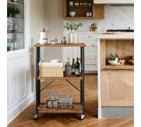 3-Tier Kitchen Shelf Organizer with Hooks, Easy Assembly