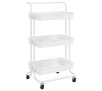 3-Tier Kitchen Trolley Iron and ABS Serving Cart Trolley Multi Colours vidaXL