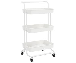 3-Tier Kitchen Trolley Iron and ABS Serving Cart Trolley Multi Colours vidaXL