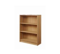 Timber Art Design 3 Tier Bookcase Wide Display Shelving Storage Unit Wood Furniture Oak