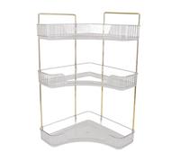 3-Tier Makeup | Aesthetic Bathroom & Vanity Storage Shelf | Versatile Cosmetic & Skincare Holder | Space-Saving Countertop Solution (Clear)