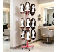 3-tier Mannequin Wig Head Stands, 12-Head Wig Stand Holder