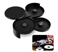 3-Tier Margarita Salt Rimmer Set Sponge, Bar Glass Rimmer for Cocktail Garnish, Lime Juice Container for Margaritas, Mojitos and Bar Accessories