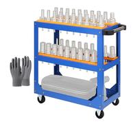 3-Tier Mobile Tool Cart with Wheels - Heavy-Duty Garage nizer, Rolling Storage Trolley for Tools & Supplies, Ideal for Warehouse & Workshop Use