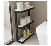 3-Tier Narrow Bathroom Storage Rack, Slim Floor Shelf Organizer, Freestanding Tower for Small Spaces, Living Room Kitchen Office