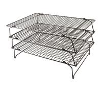 3 Tier Non-Stick Cooling Rack - Space Saving Collapsible Oven Racks - Cake