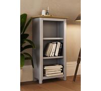 FWStyle Taberno Oak 3 Tier Bookcase - Grey, Grey