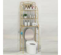 3-Tier Over-The-Toilet Storage Rack - Modern White Bathroom Shelf Organizer Space-Saving Corner Tower for Bathroom & Laundry Stylish Design for Maximum Efficiency