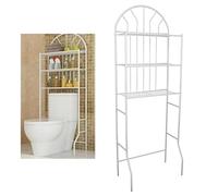3 Tier Over The Toilet Storage Shelf - Metal Bathroom Corner Stand Cabinet Tower for Space-Saving Storage Stylish Home Accessories Perfect for Small Bathrooms