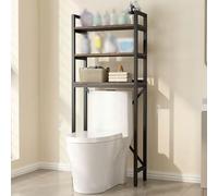 3-Tier Over-The-Toilet Storage Unit Multifunctional Free-Standing Space-Saving Bathroom Solution with Thick Dividers - Ideal for Small Spaces and Home Storage