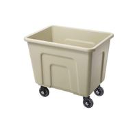 3-Tier Plastic Hotel Room Service Cart, Laundry and Cleaning Trolley for Guest Rooms, Versatile Utility Cart for Housekeeping and Room Maintenance