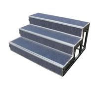 3-Tier Portable Choir Risers for Adults & Kids, Non-Slip Choir Stage Steps with Dual Support Rods for School, Church, Performances, Exhibitions & Group Photos(Gray)