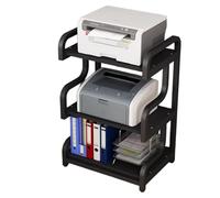 3-Tier Printer Stand with Heavy-Duty Storage for Office Equipment and Media Organization